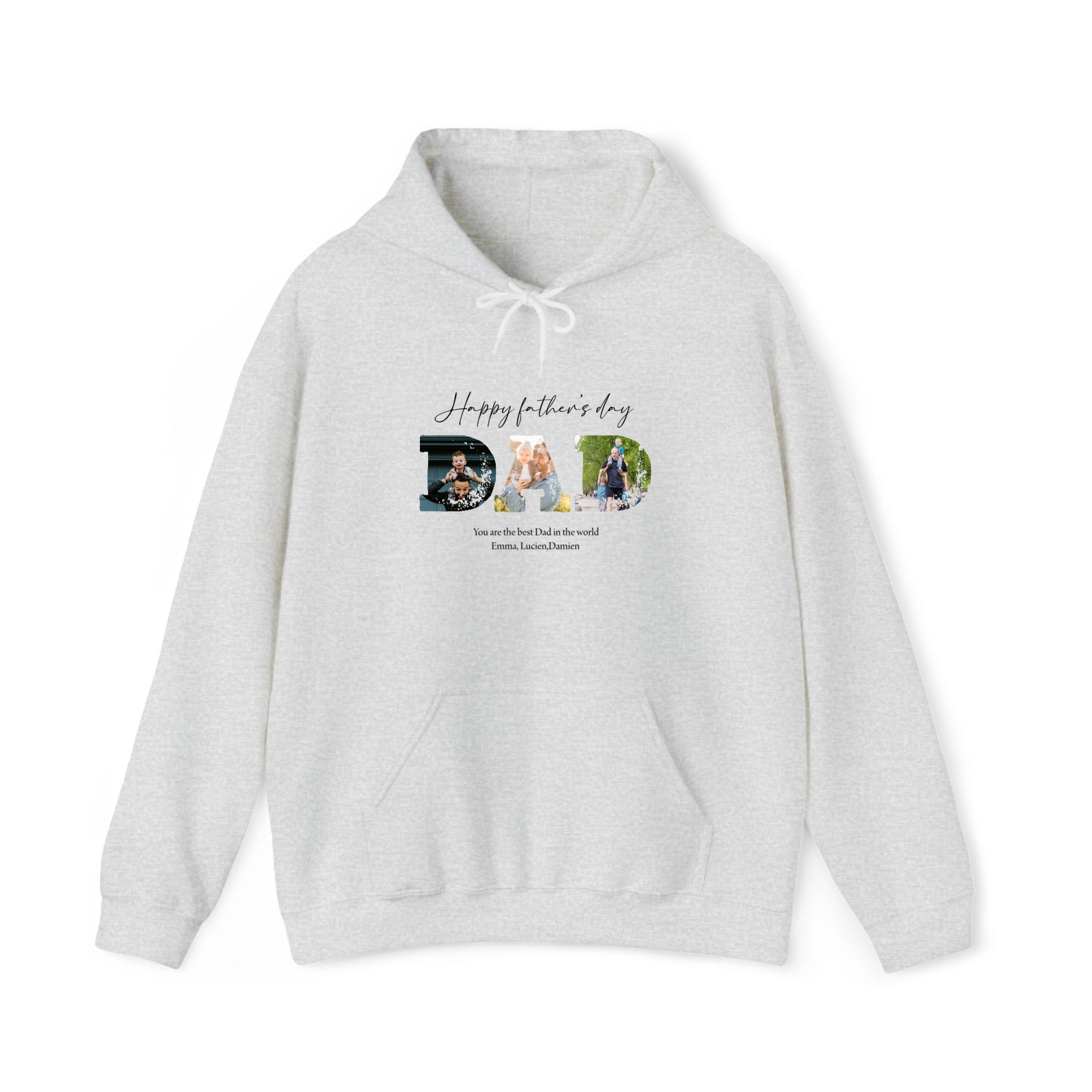 Customized Hooded Sweatshirt Happy Father Day
