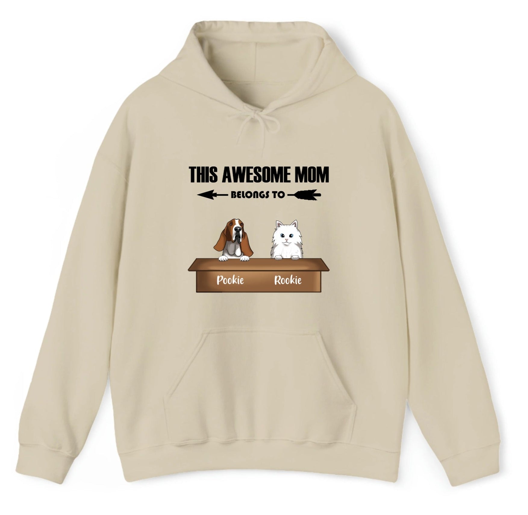 Customized Hooded Sweatshirt This Awesome Pet Mom Belongs to