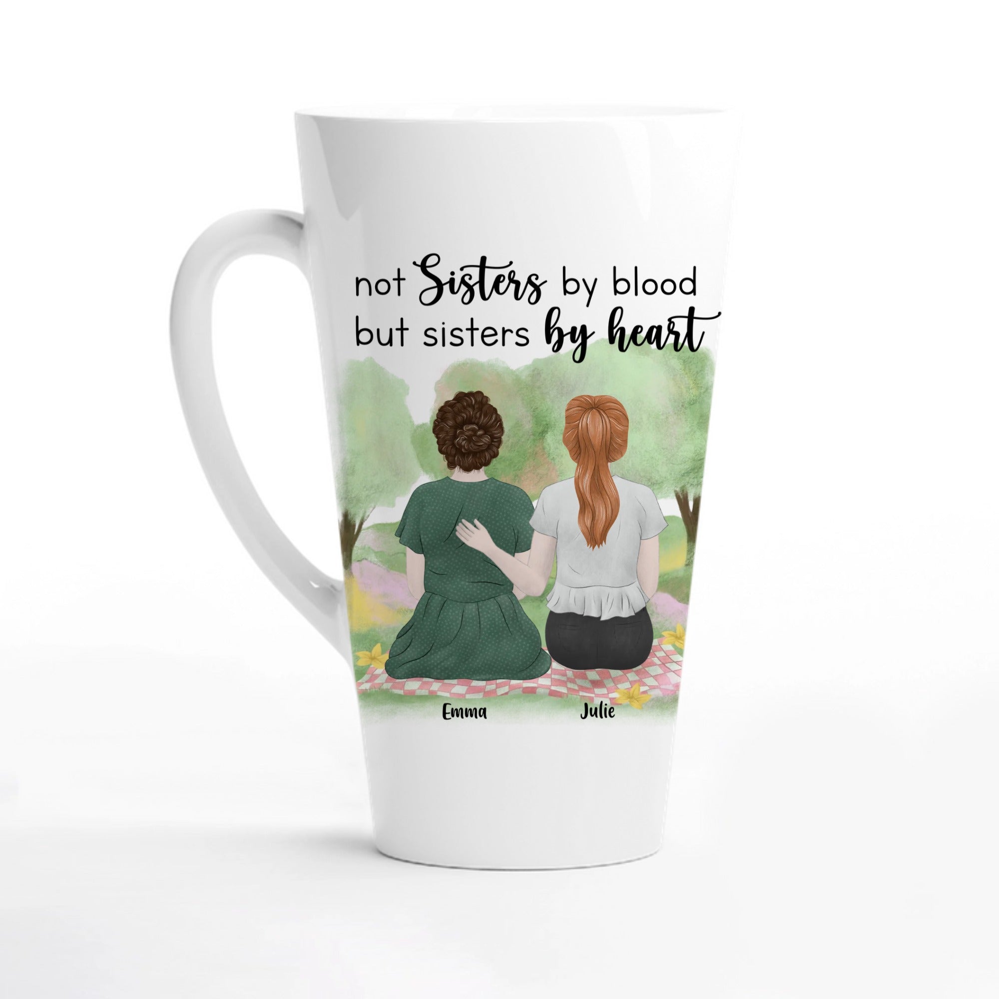 Customized Mug Not Sisters By Blood But Sisters By Heart