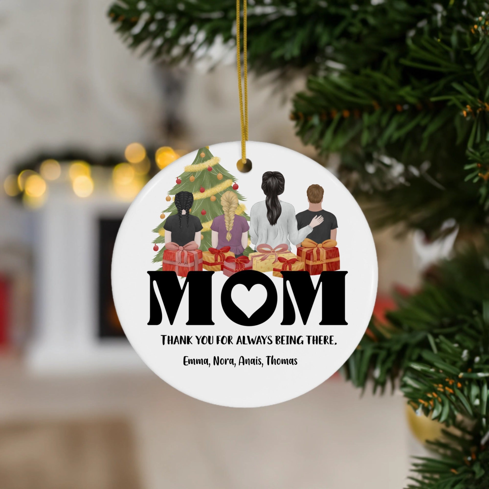 Customized Ornament Mom Thank You For Always Being There