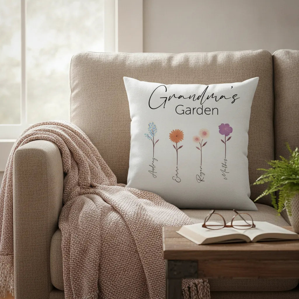 Customized Pillowcase Grandma and Children