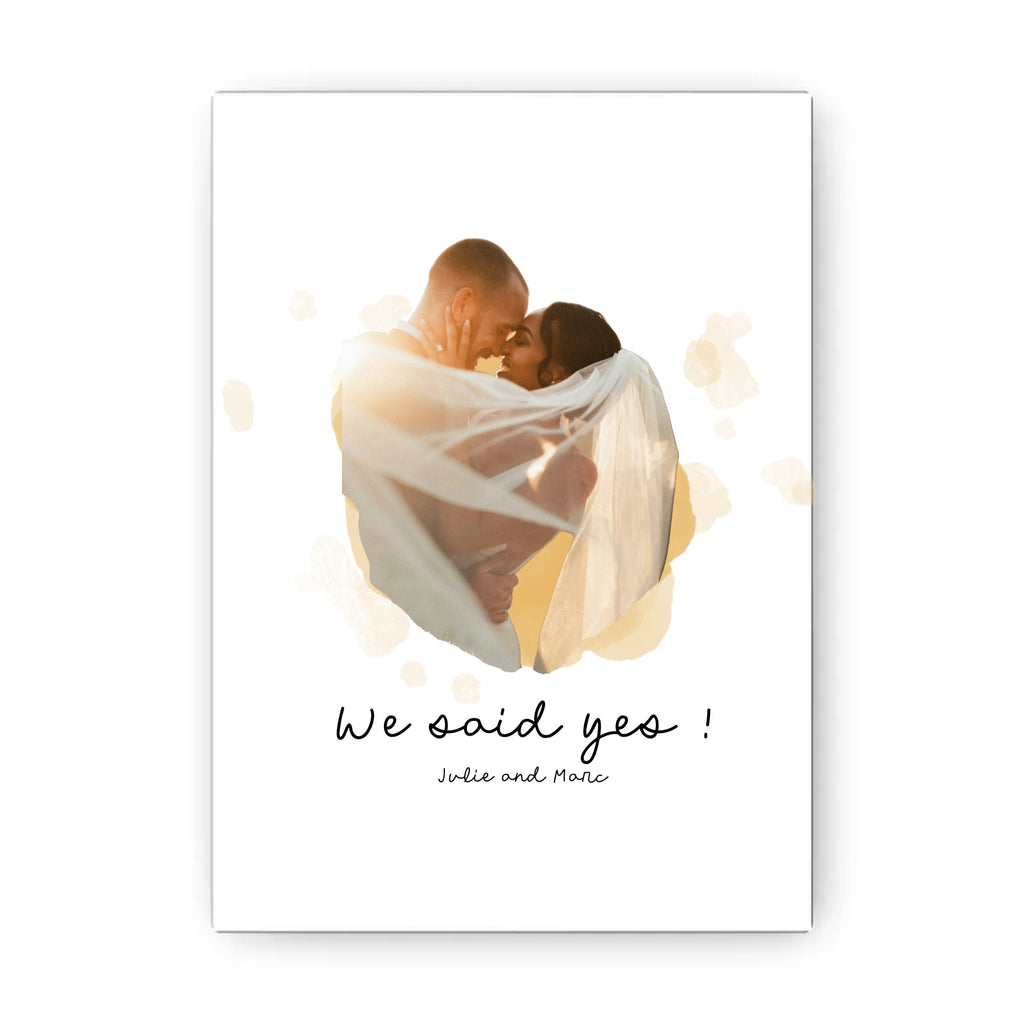 Customized Poster Couple We Said Yes