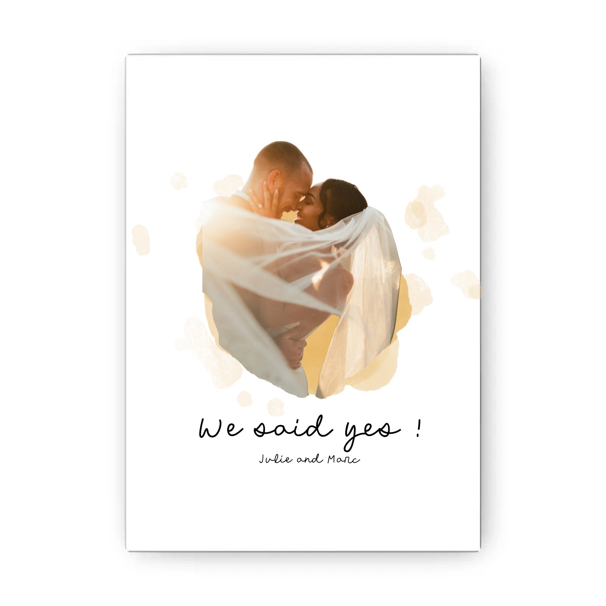 Customized Poster Couple We Said Yes