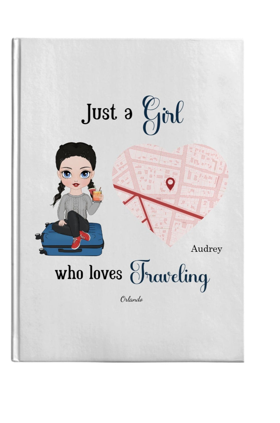 Customized Softcover Photo Jut A Girl Who Loves Traveling