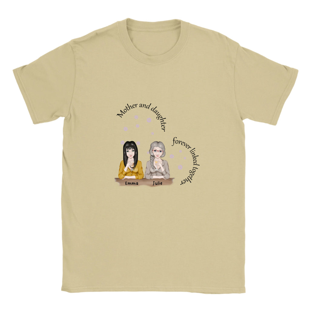 Customized T-shirt Mother and Daughter Forever Linked