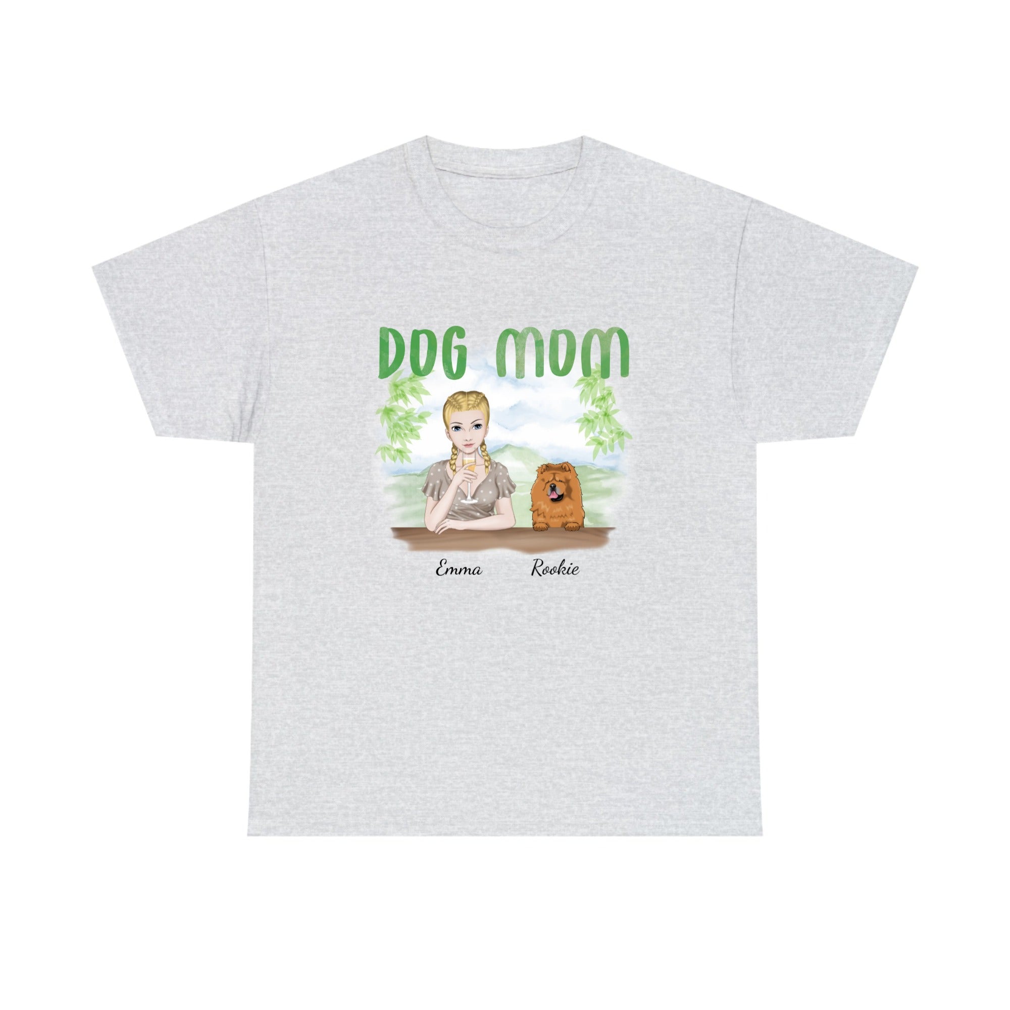 Customized Tee Shirt Dog Mom