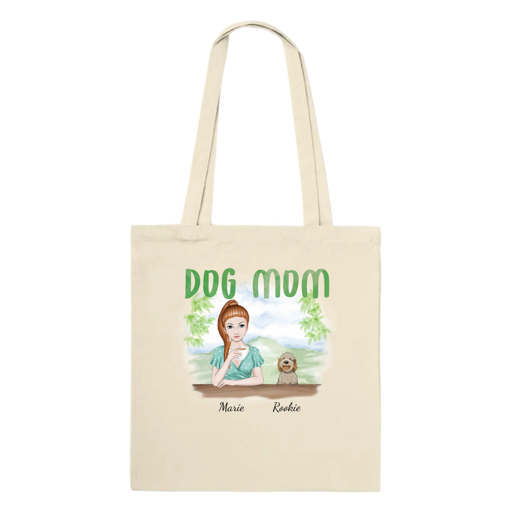 Customized Tote Bag Dog Mom