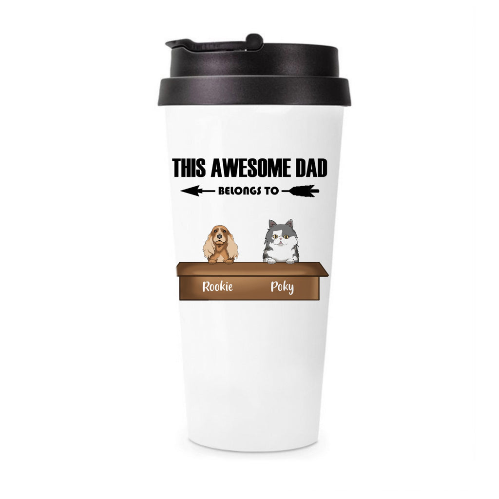 Customized Tumbler This Awesome Pet Dad Belongs To