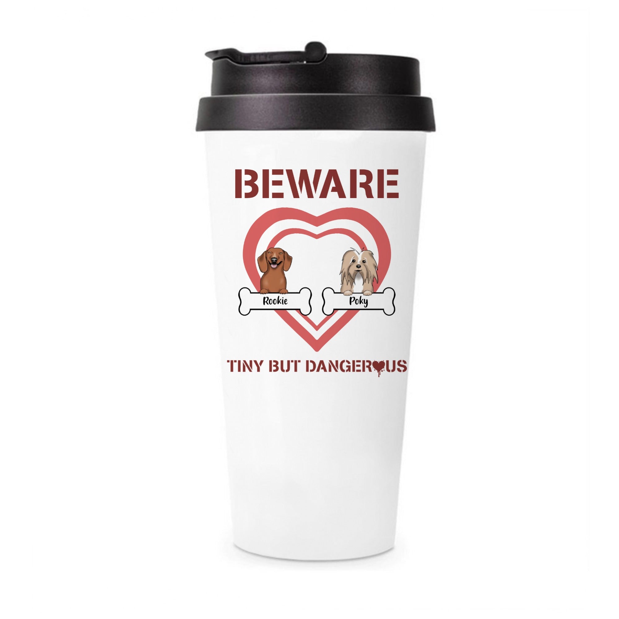 Customized Tumbler Tiny Dogs But Dangerous