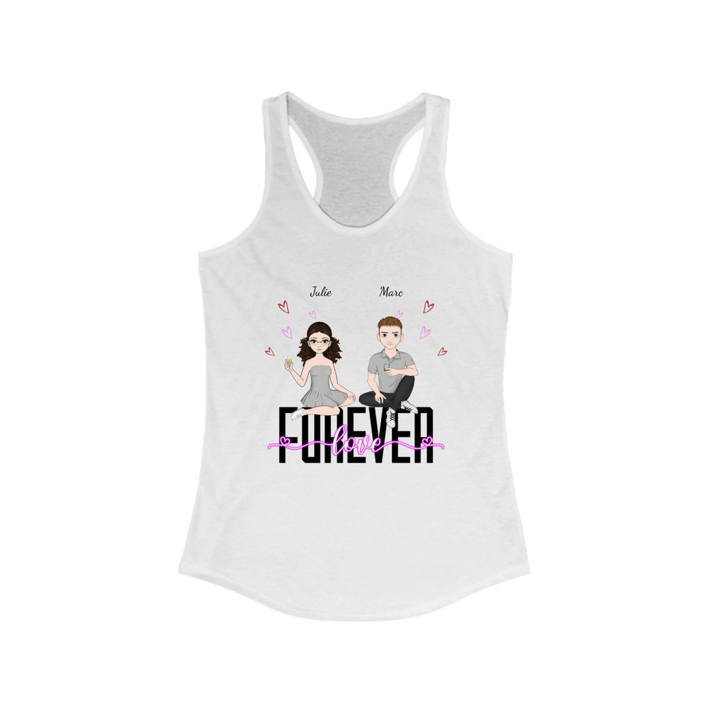 Customized Women's Tank Top Couple Forever Love