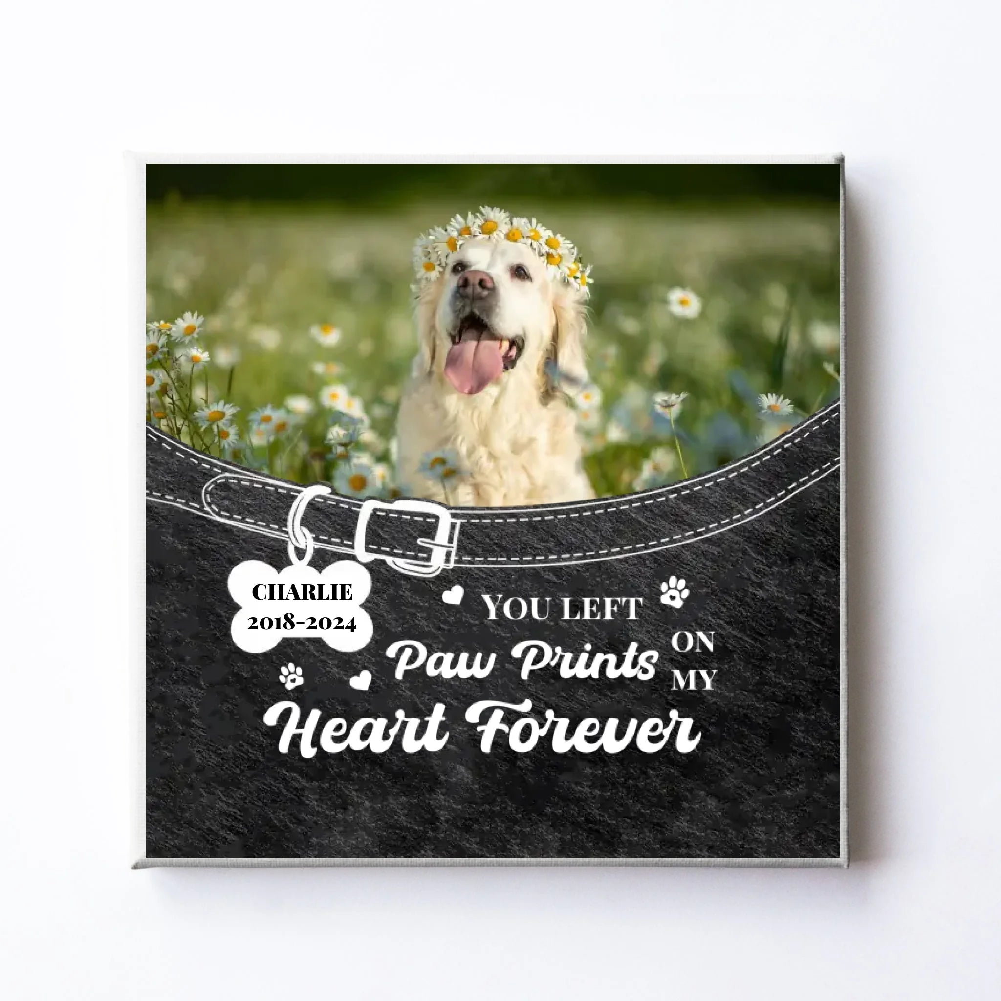 Personalized Canvas Print Pet Memorial