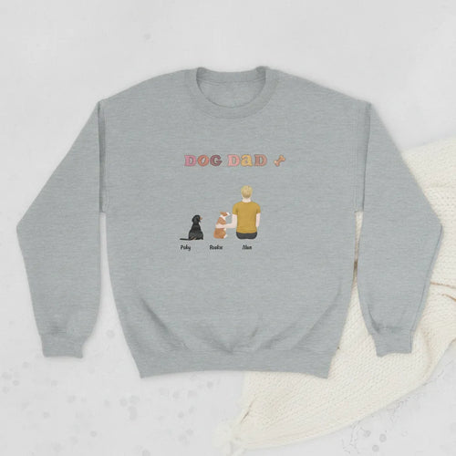 Personalized Crewneck Sweatshirt Dog DAD