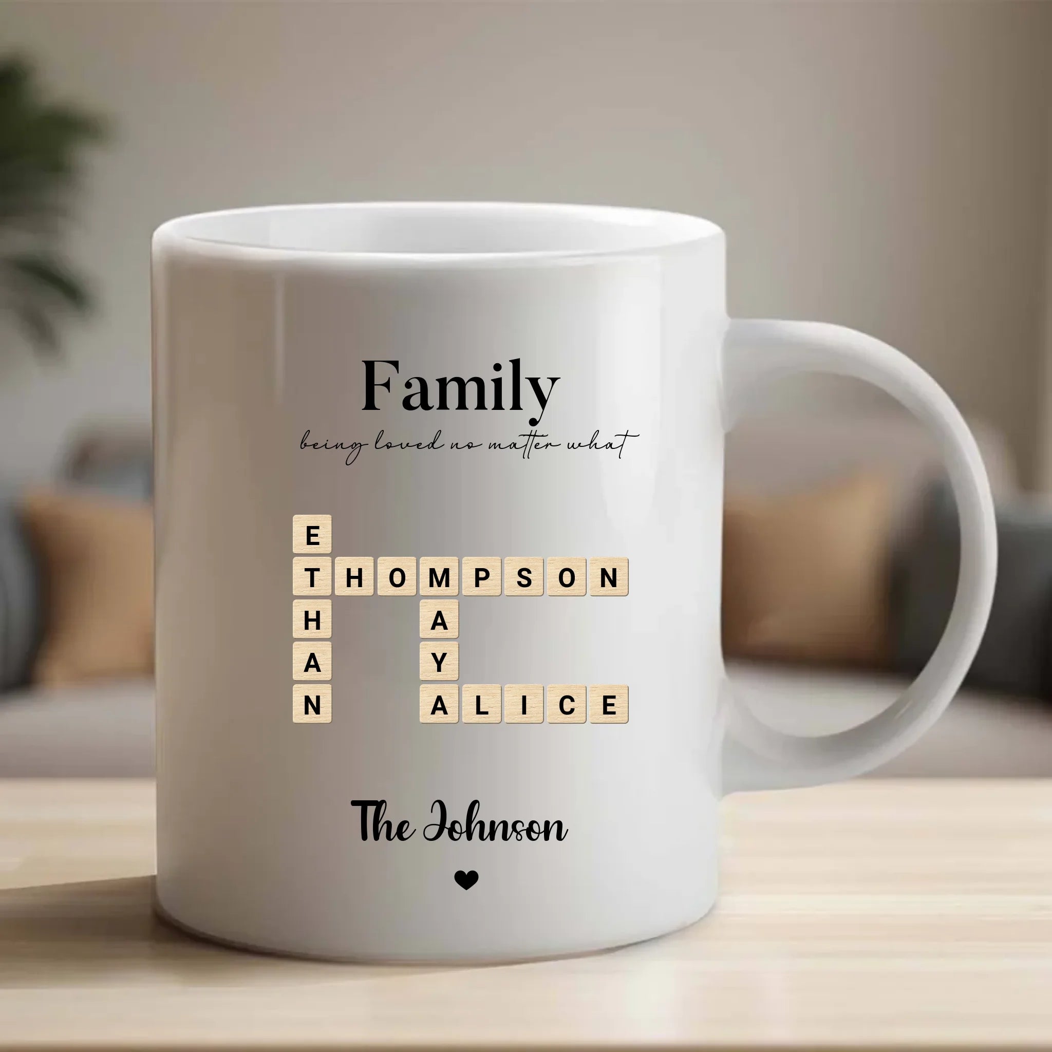 Personalized Family Mug Crossword