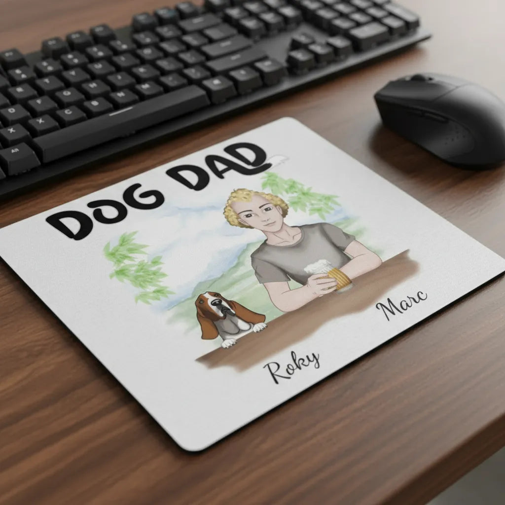 Personalized Mouse Pad Dog Dad
