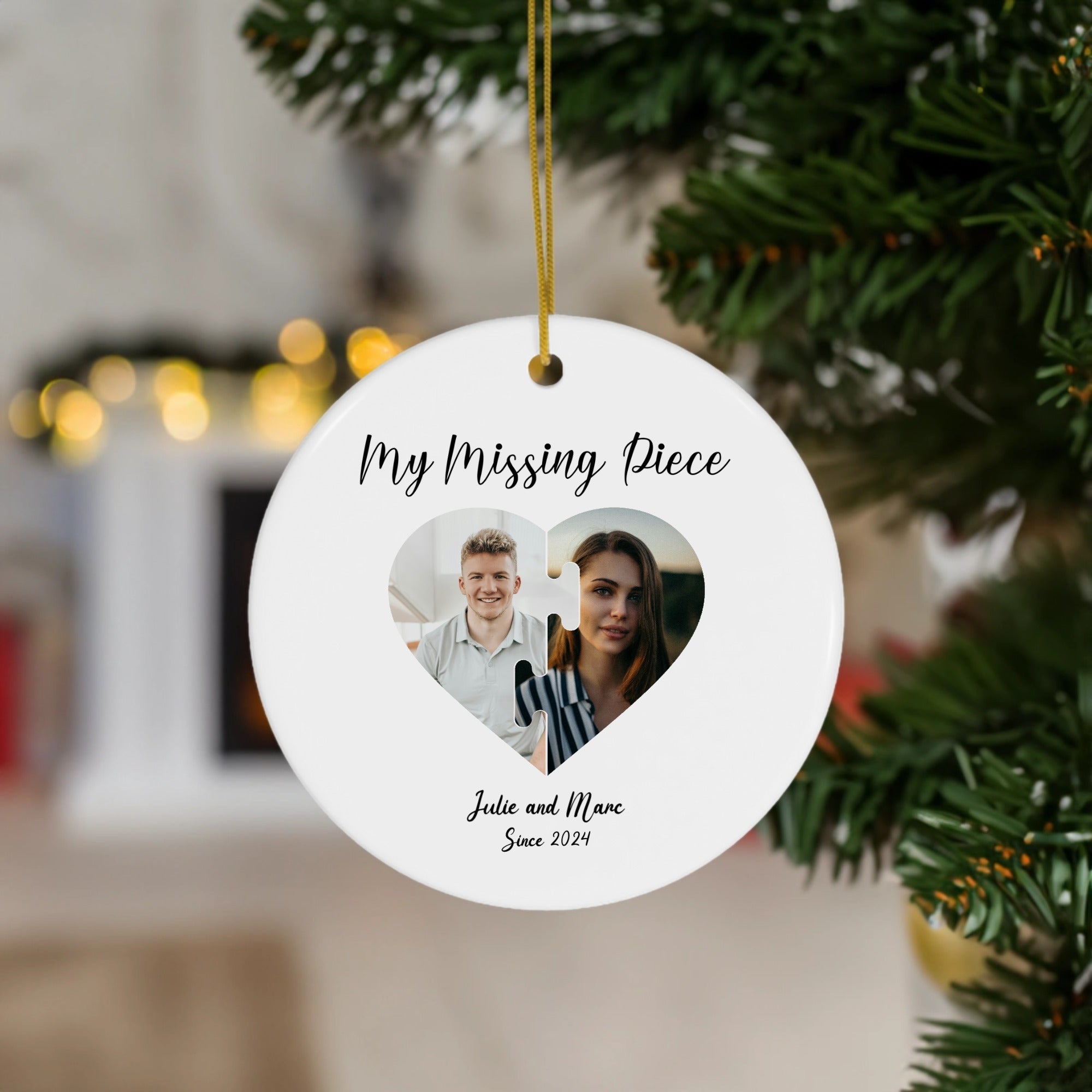 Personalized Ornament My Missing Piece