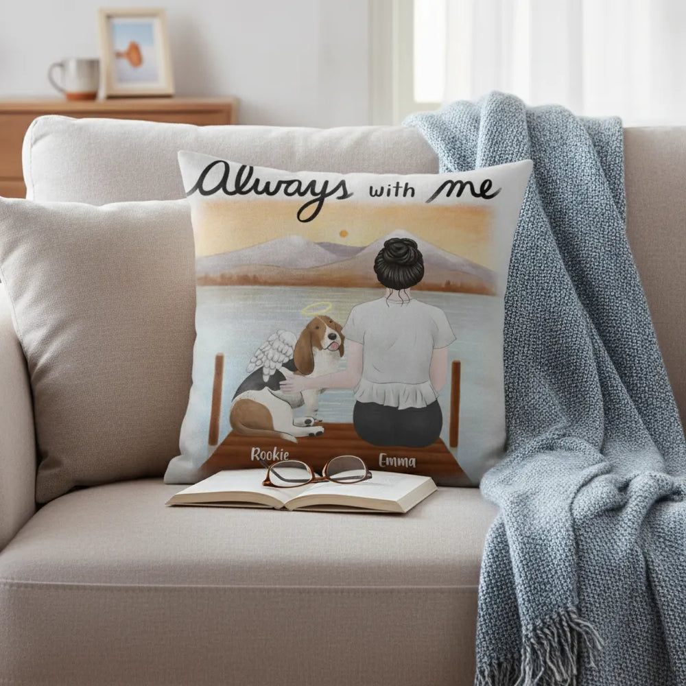 Personalized Pillowcase Always With Me Dog Memorial