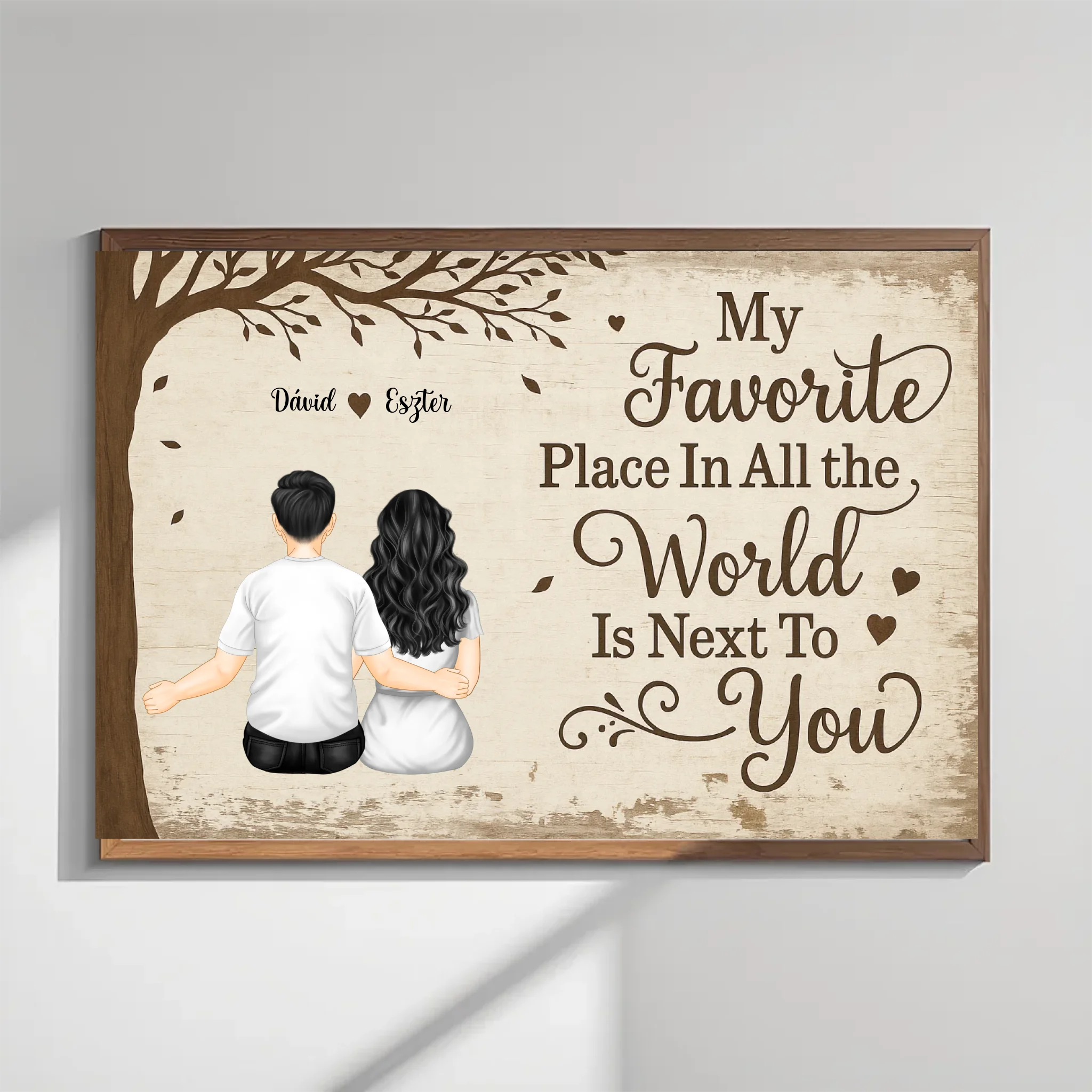 Personalized Poster Couple My Favourite Place