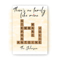 Personalized Poster Family Names Crossword