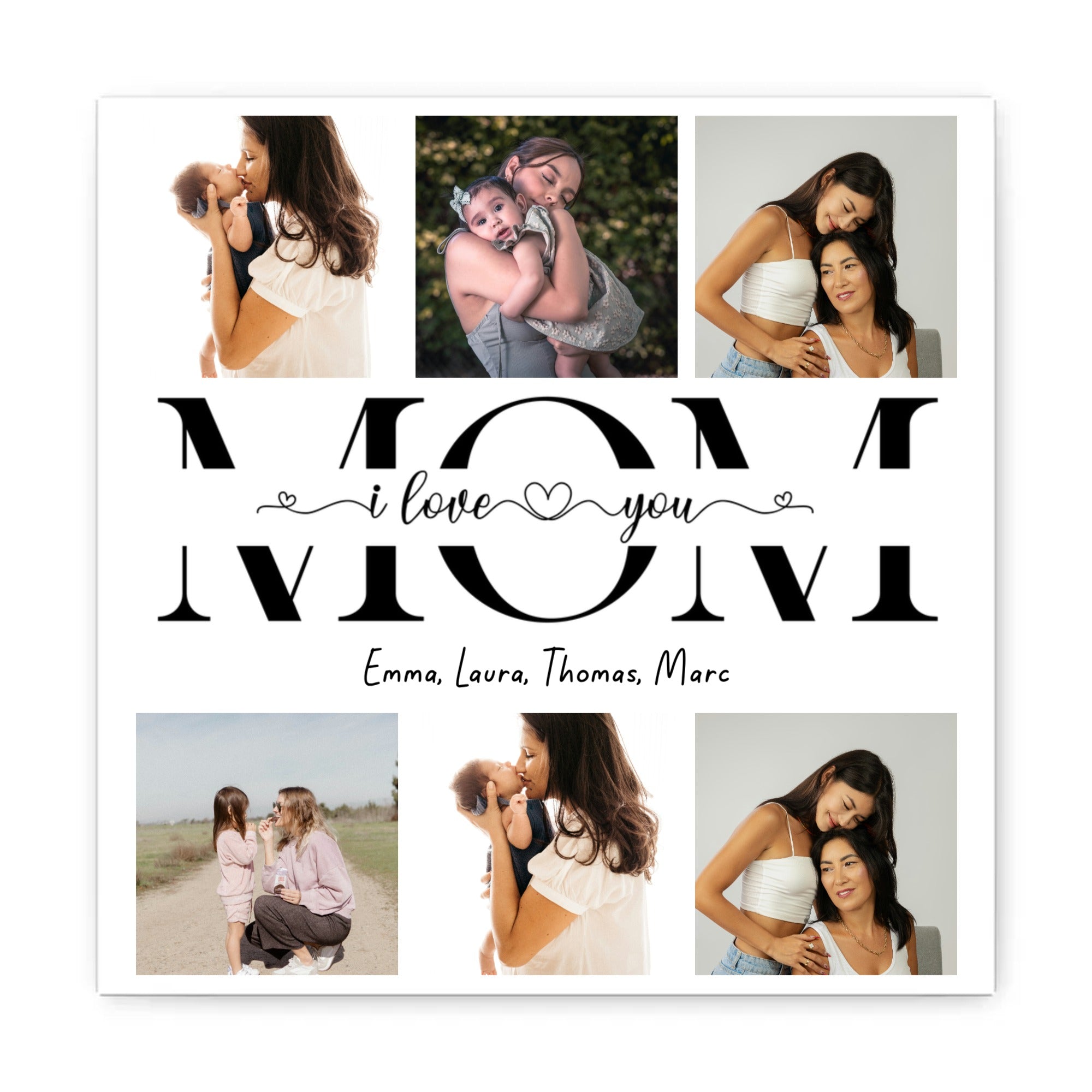 Personalized Poster Mom We Love You