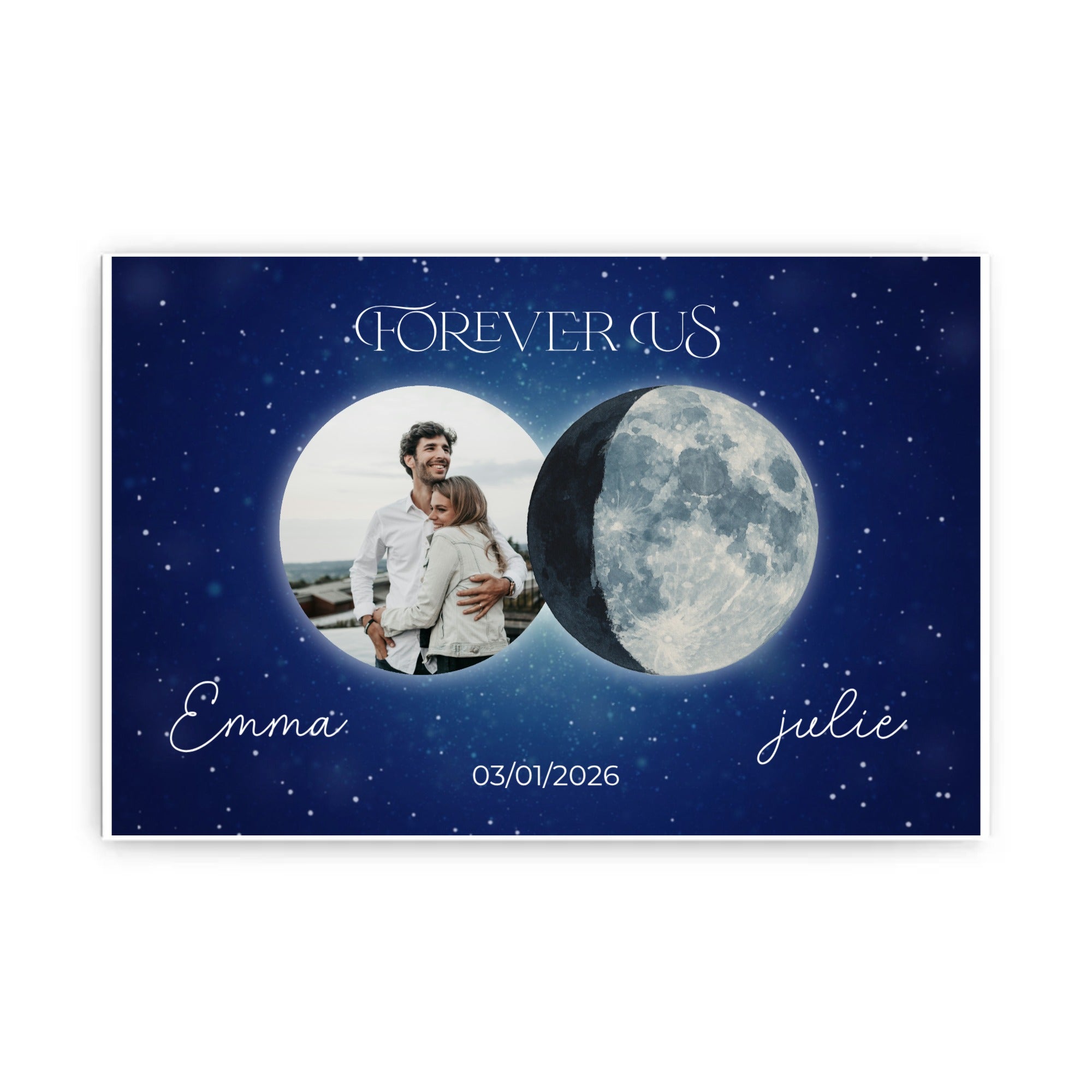 Personalized Poster Moon Phase Our Moon