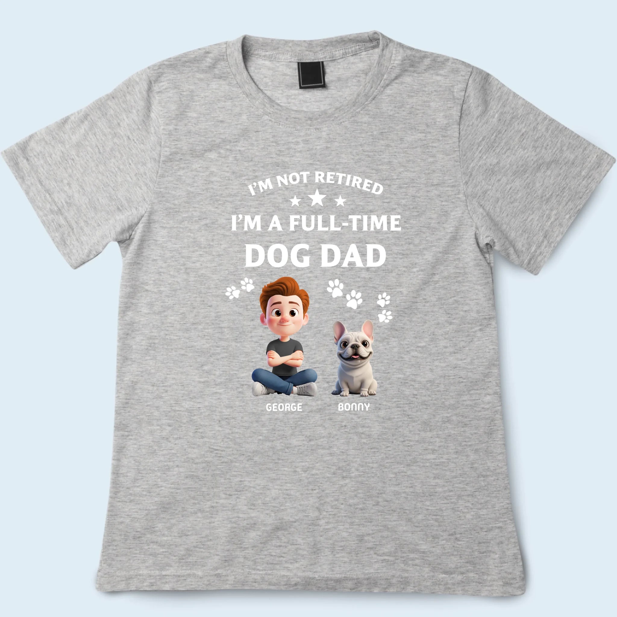 Personalized Tee Shirt Dog Dad