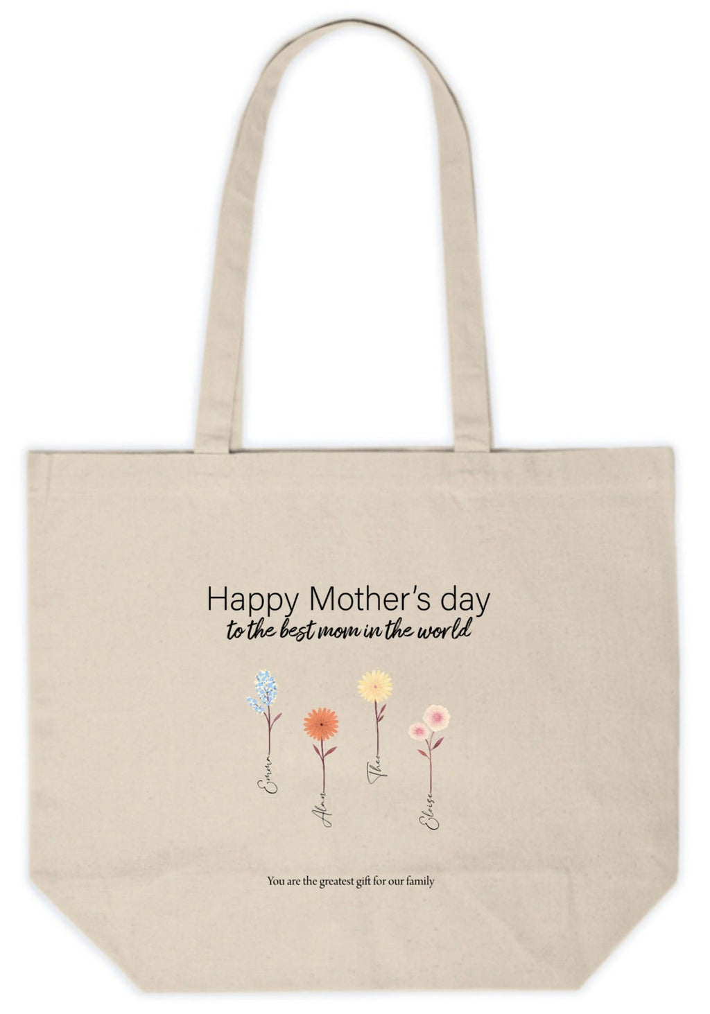 Personalized Tote Bag Mothers Day