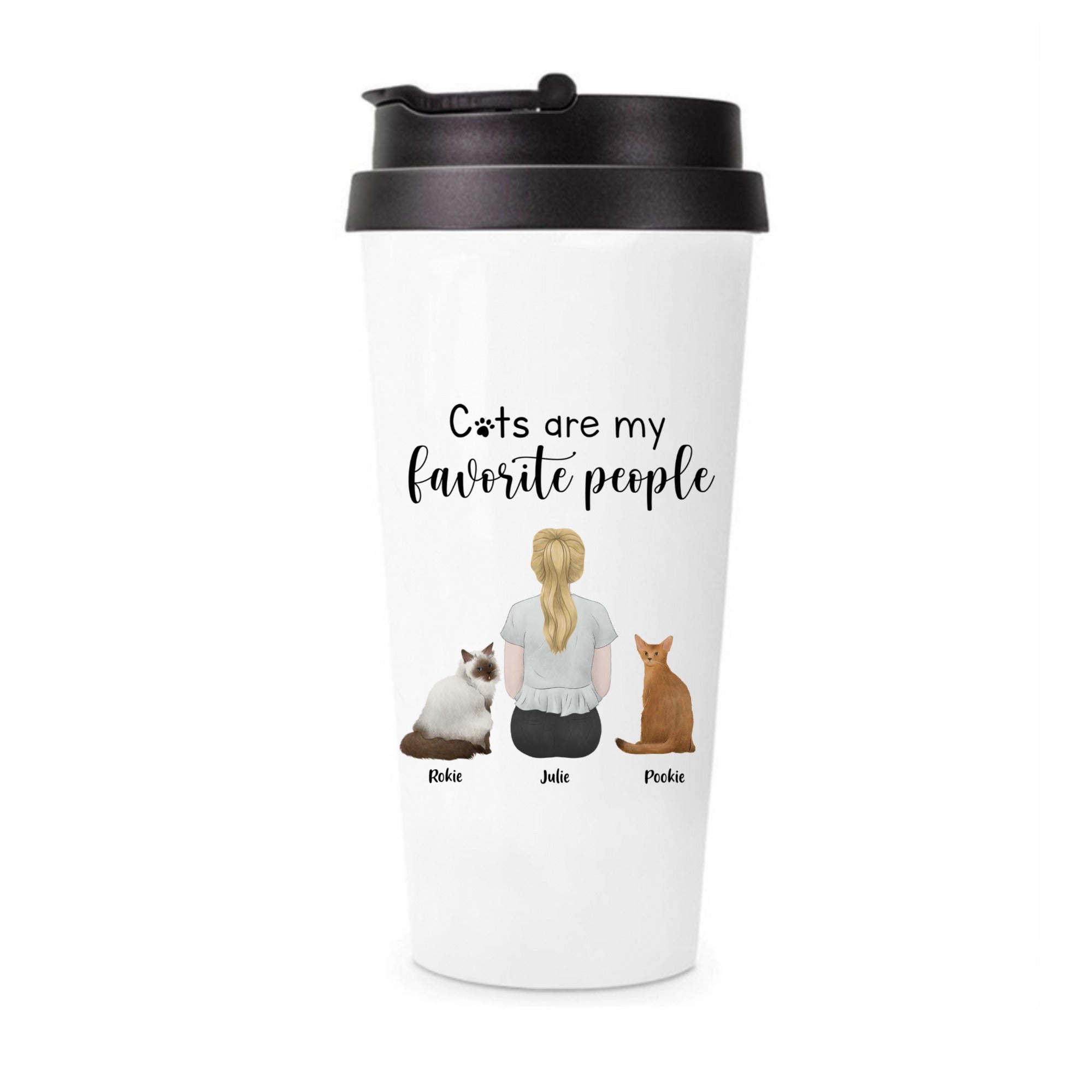 Personalized Tumbler Cats are my favorite people