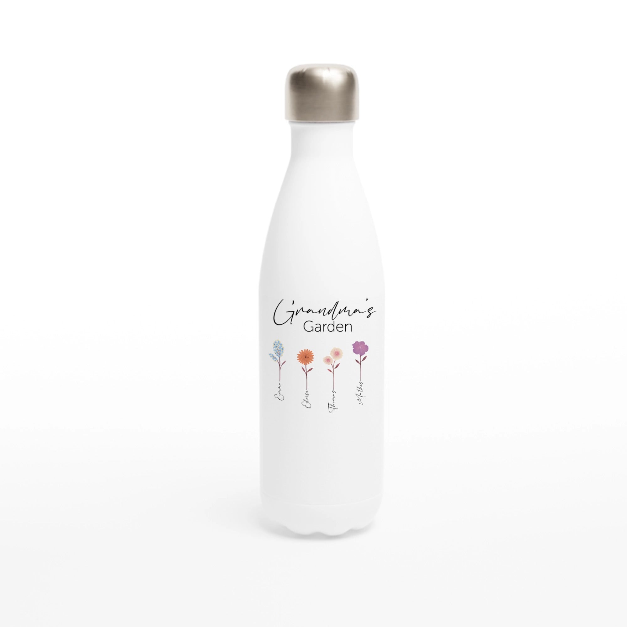 Personalized Water Bottle Grandma Garden