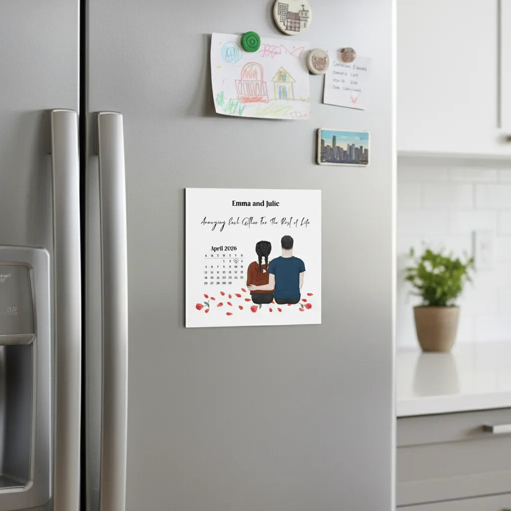 Personalized Magnetic Magnet Couple