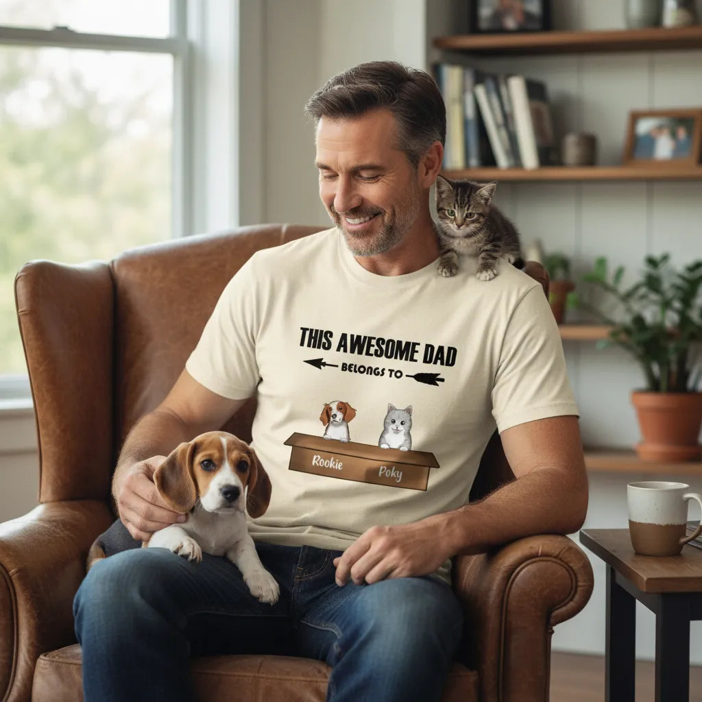Personalized Shirt This Awesome Pet Dad Belongs To