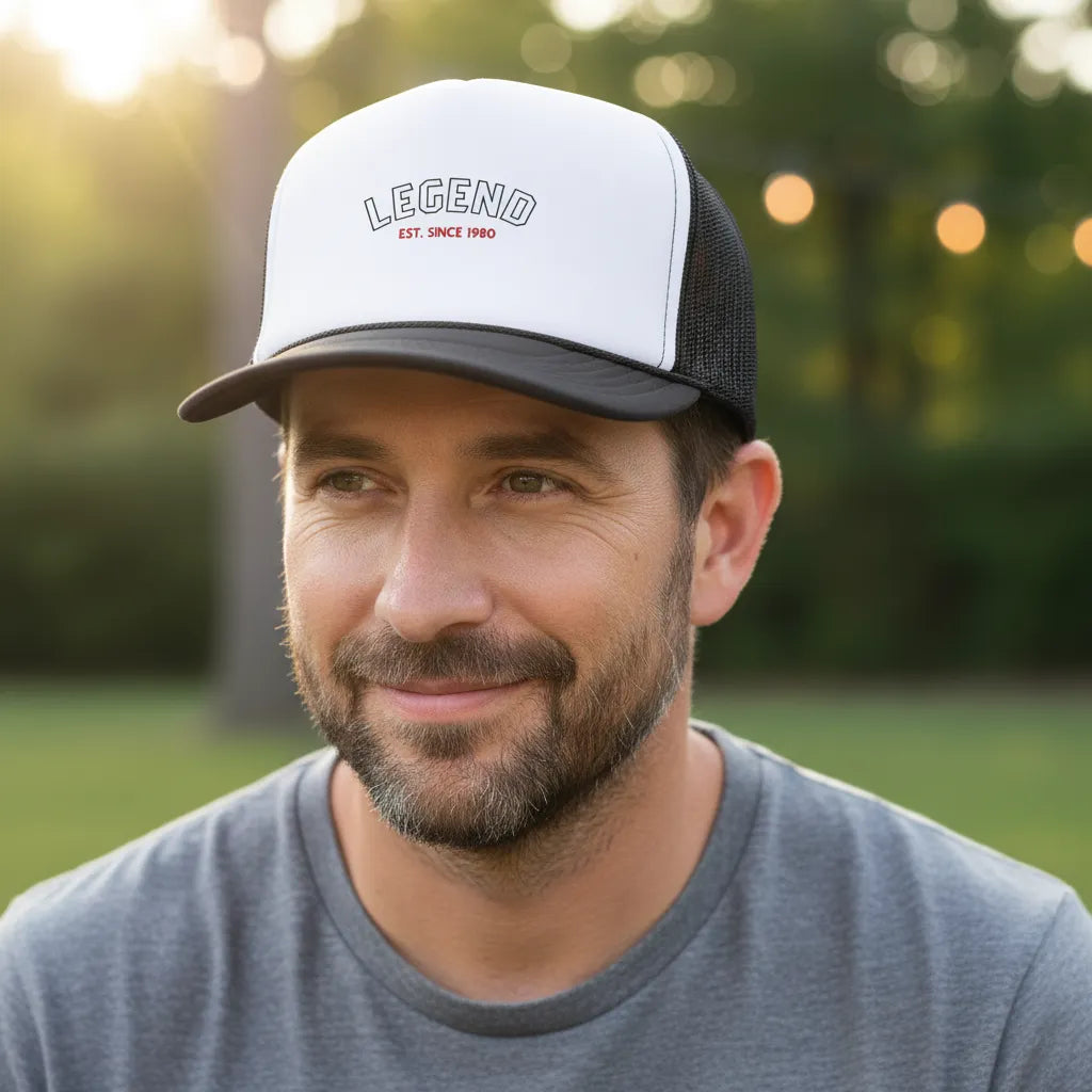 Personalized Trucker Hat Dad The Legend