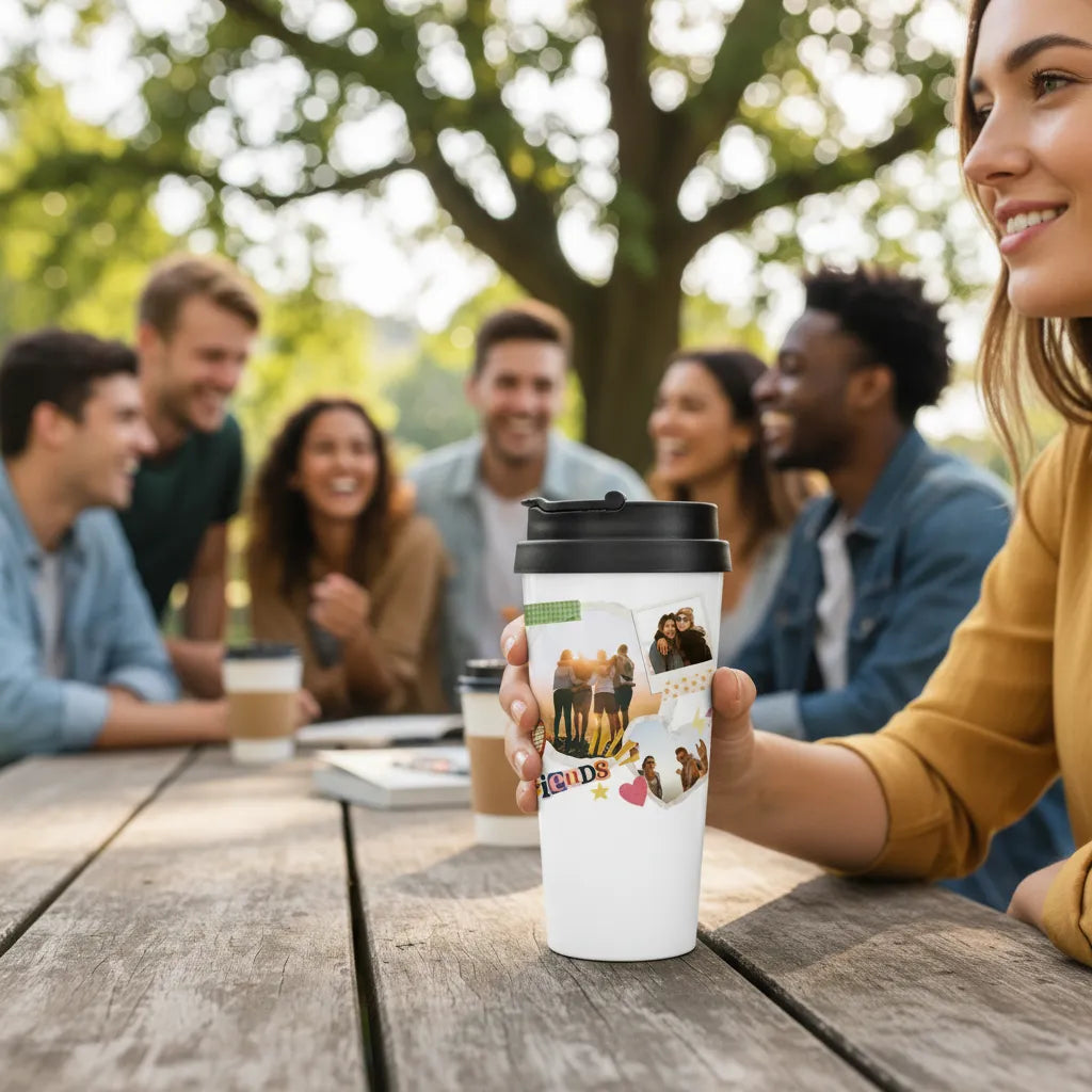 Personalized Stainless Steel Mug Best Friends