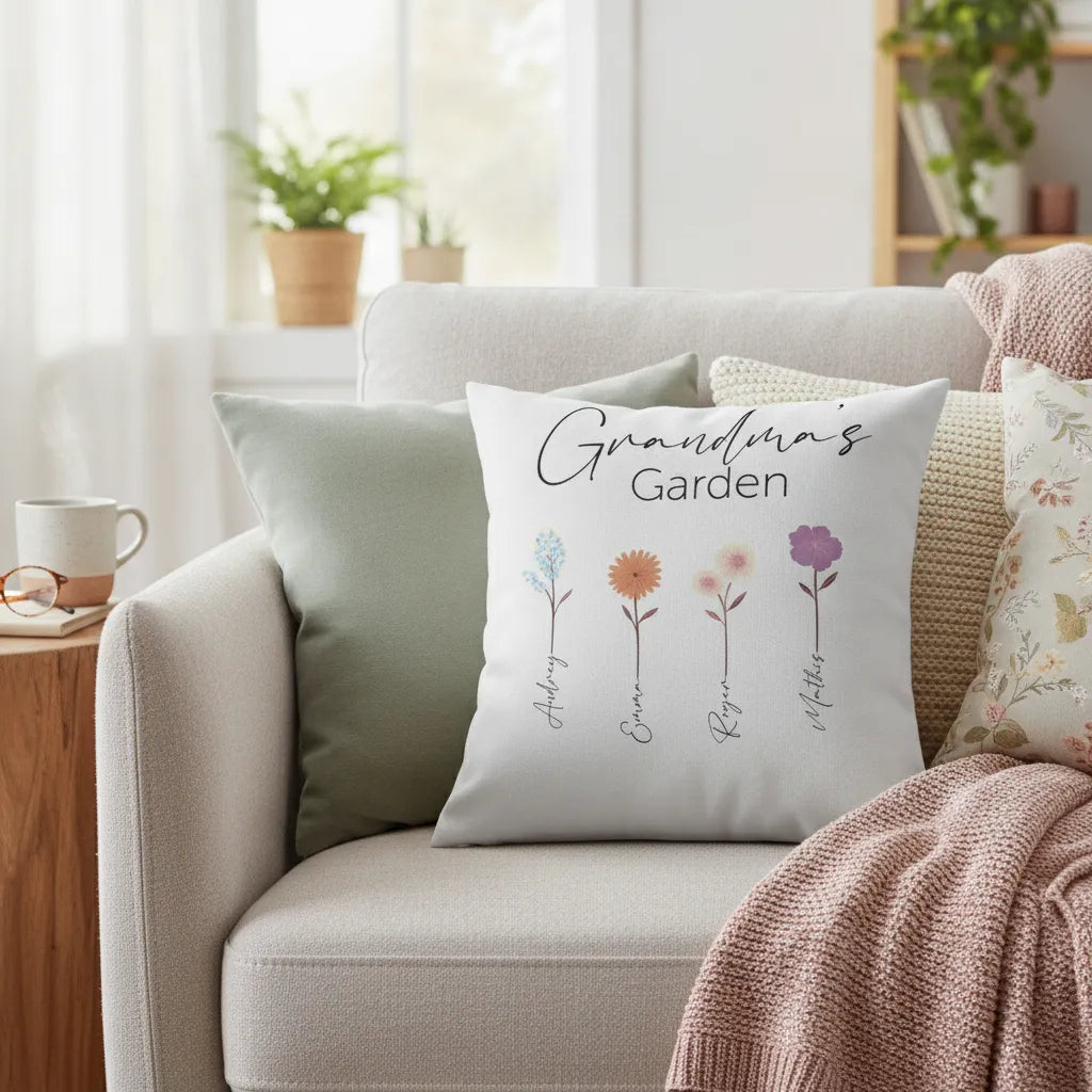 Personalized Pillowcase Grandma and Children
