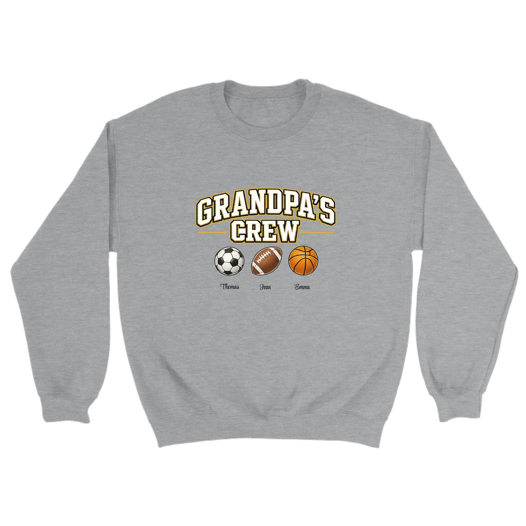 Personalized Sweatshirt Grandpa's Crew