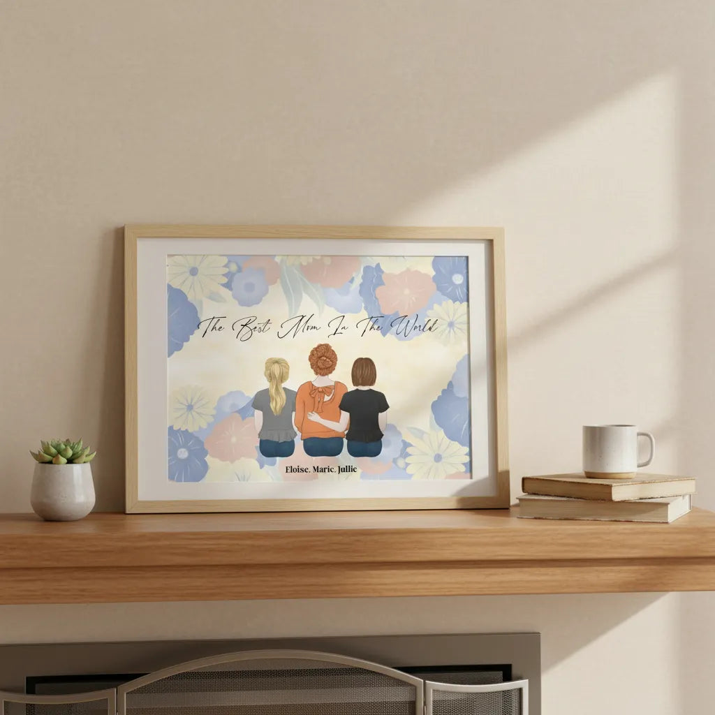 Personalized Poster Mom and Daughter