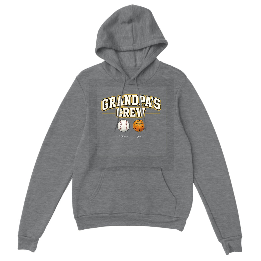 Personalized Pullover Hoodie Grandpa's Crew