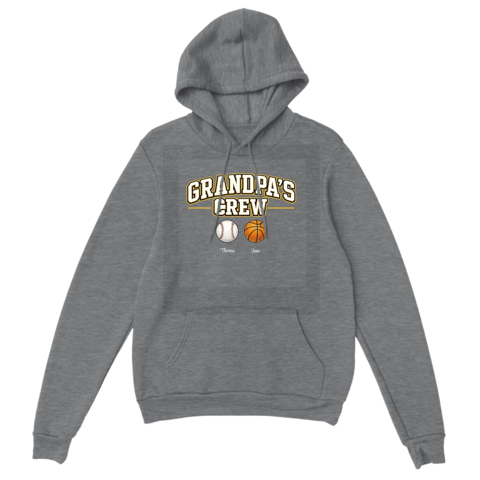 Personalized Pullover Hoodie Grandpa's Crew