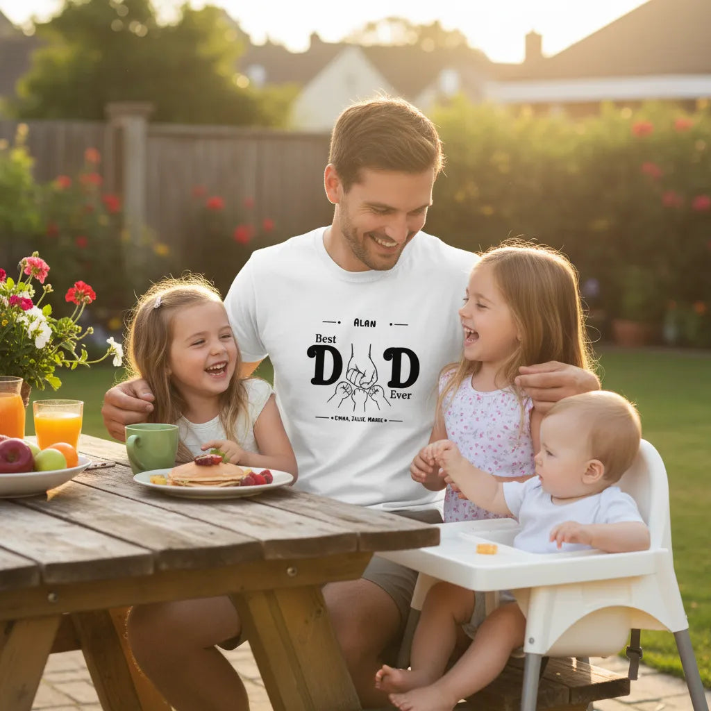 Personalized T-Shirt Best Dad Ever