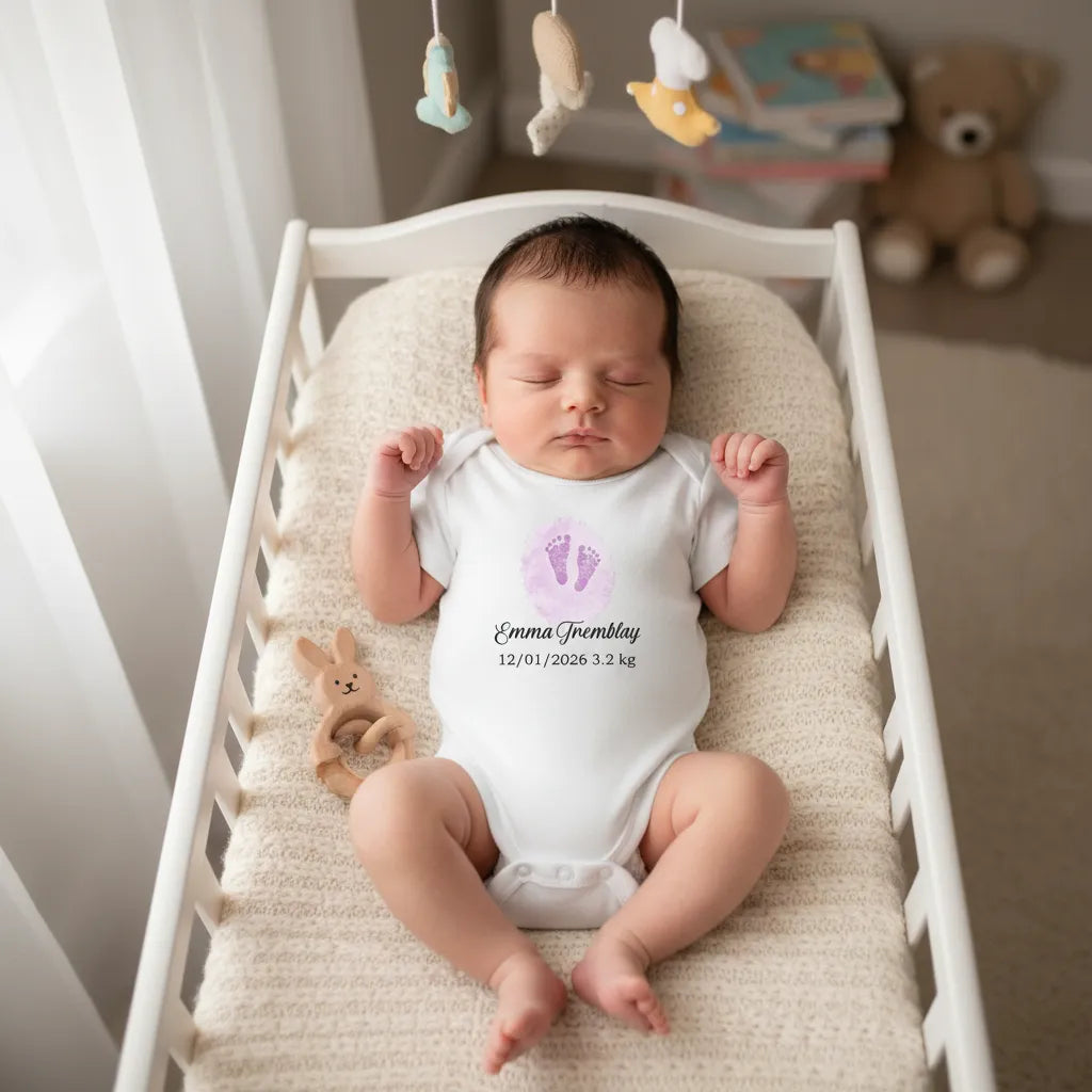 customized Baby Bodysuit With Name