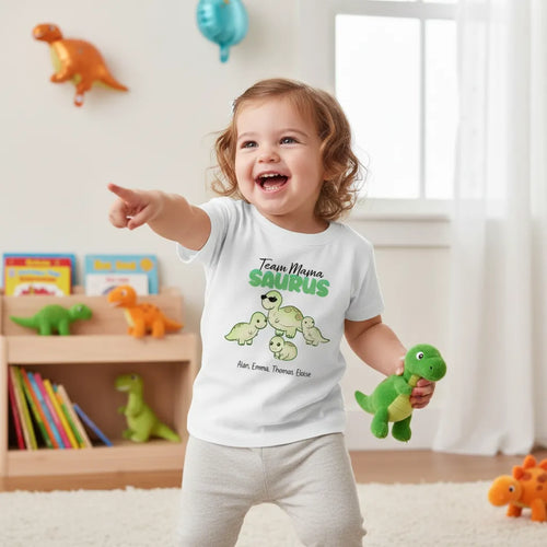 customized Baby T-shirt Dinosaur and Name