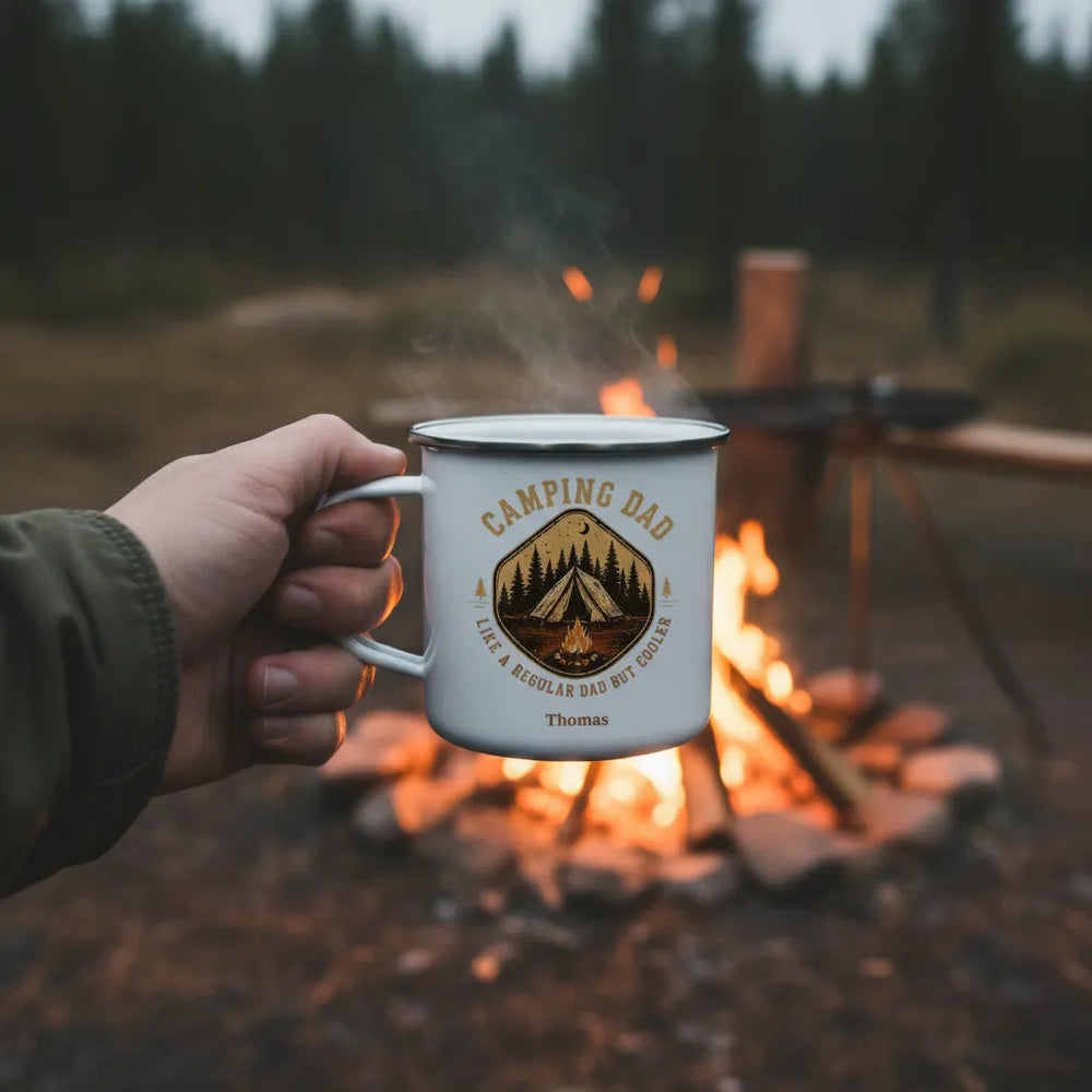 customized Camping Dad Mug