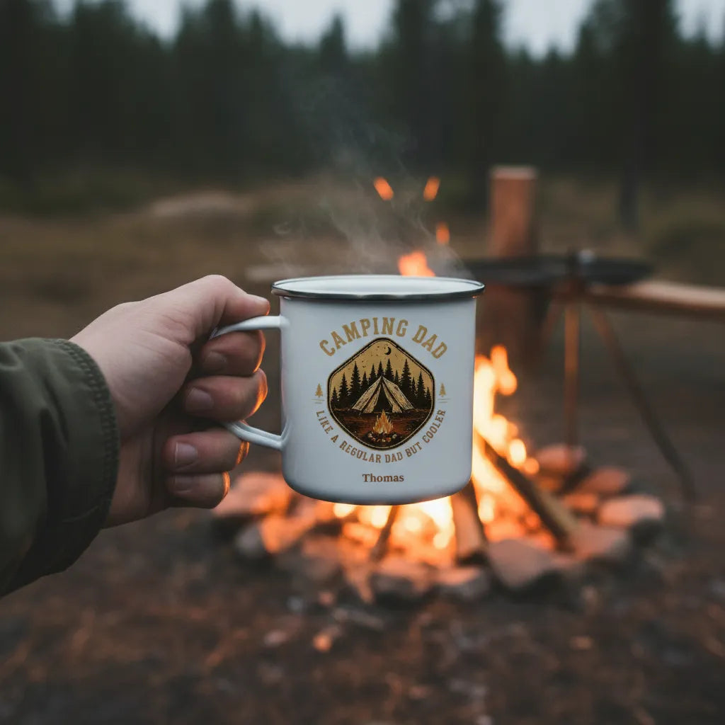 customized Camping Dad Mug