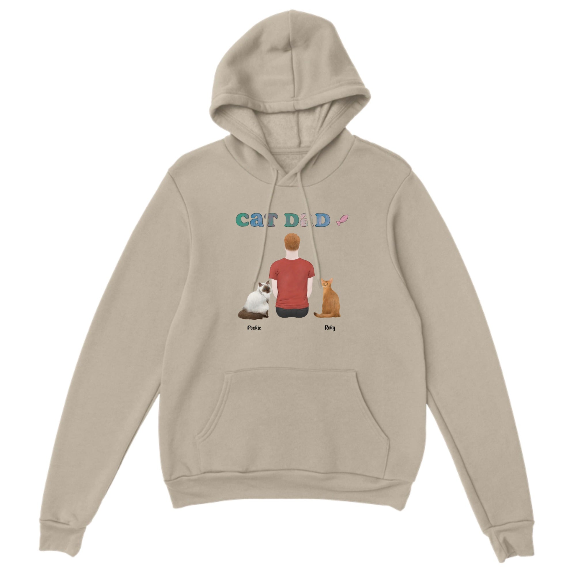 customized Pullover Hoodie Cat Dad