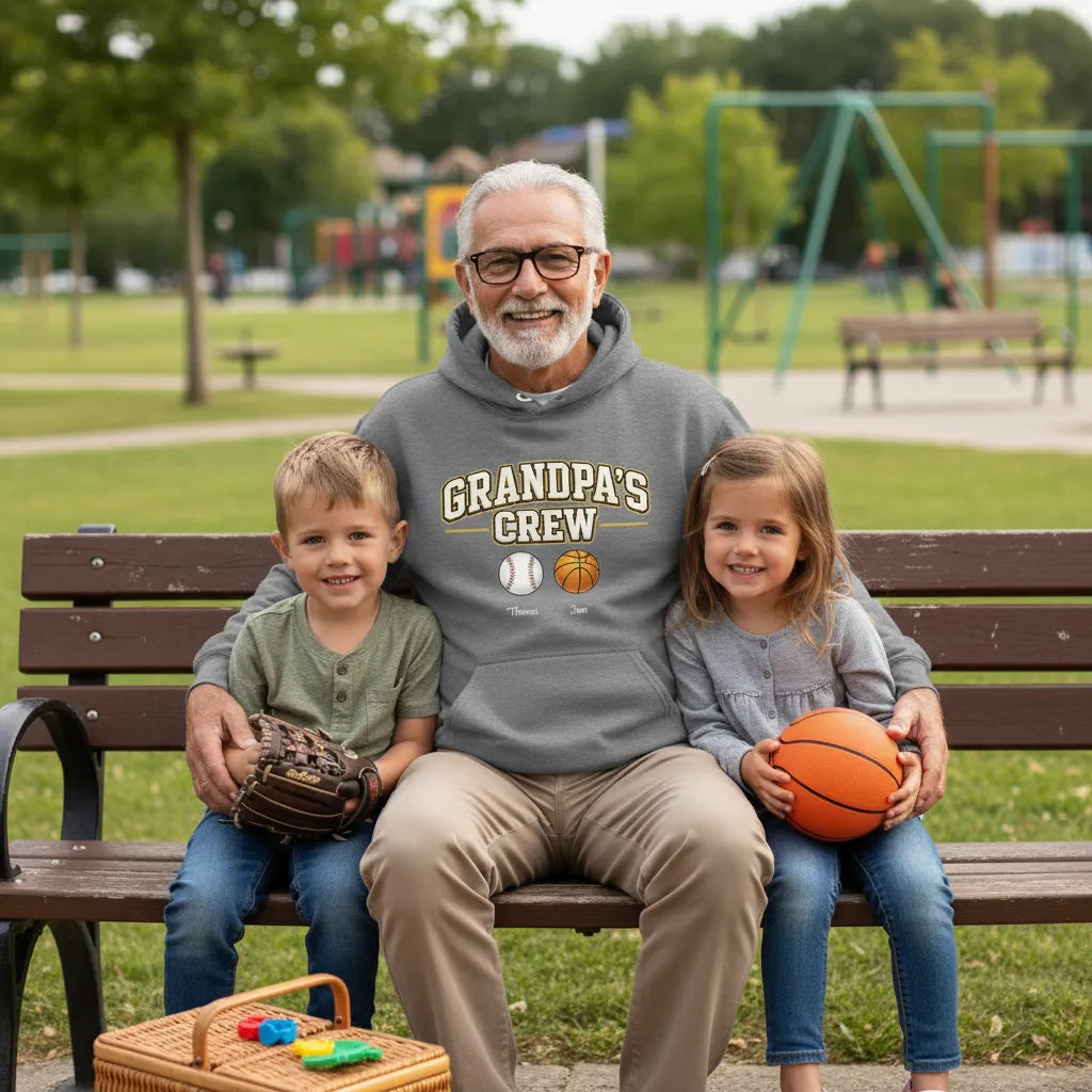 customized Pullover Hoodie Grandpa Crew