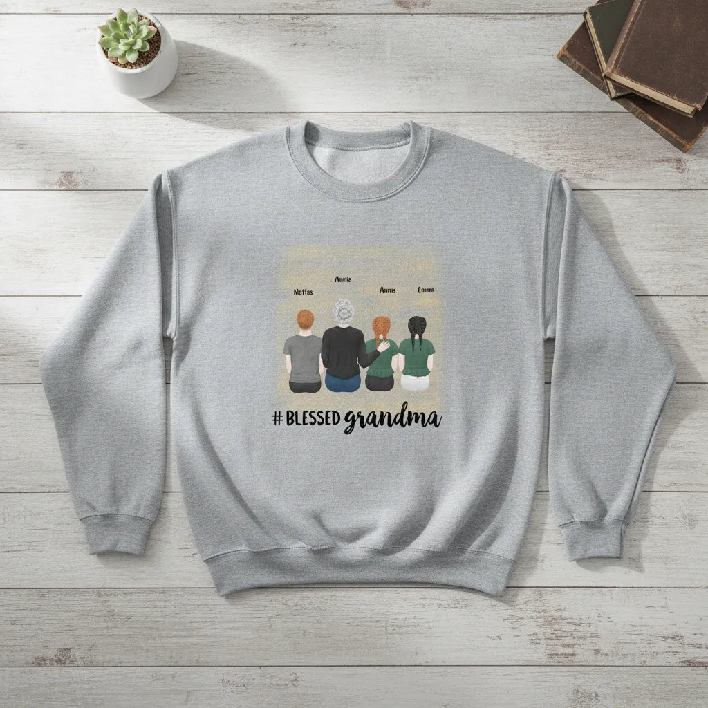 customized Sweatshirt Blessed Grandma
