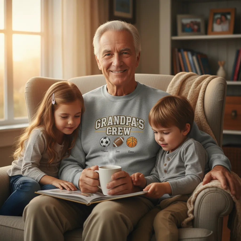 customized Sweatshirt Grandpa Crew