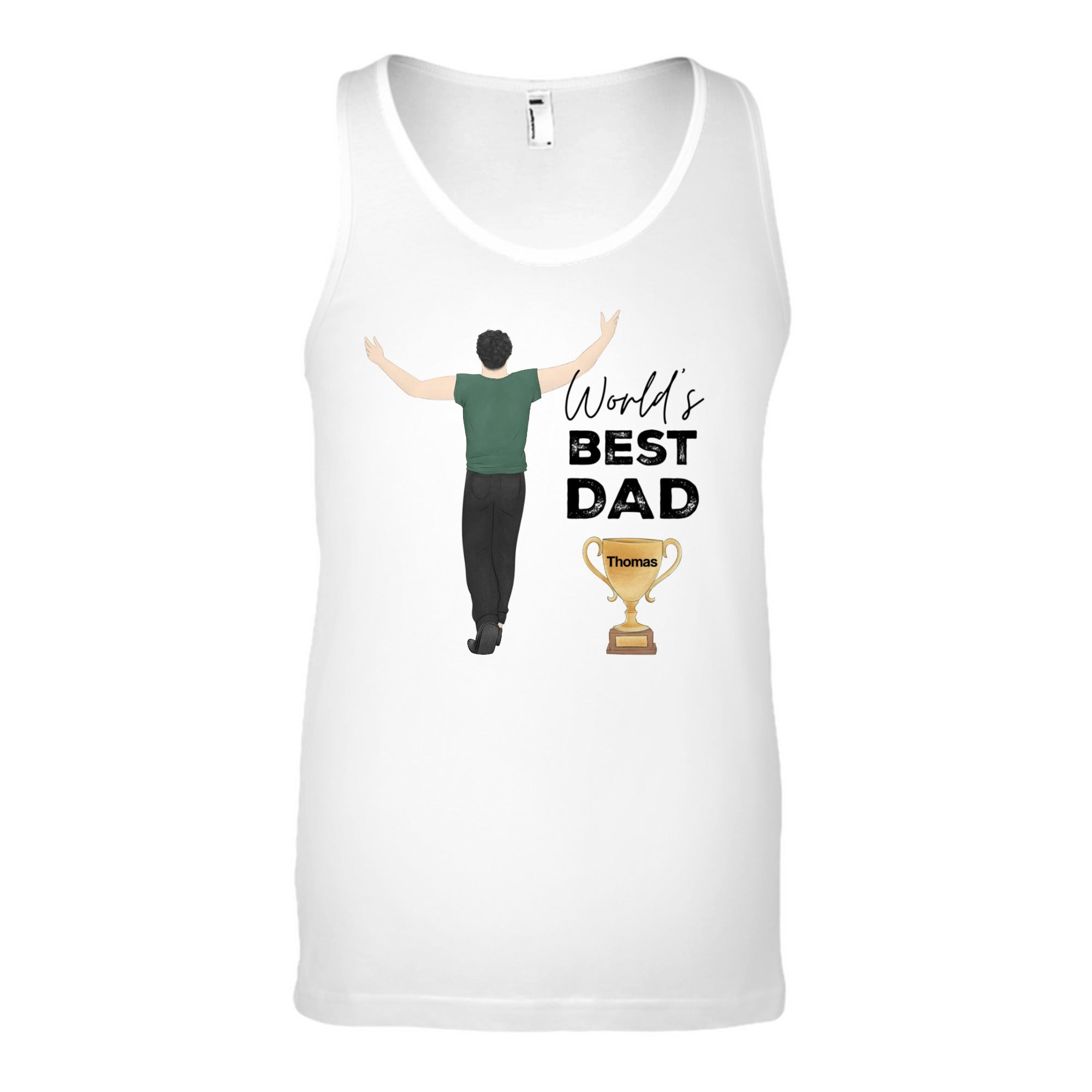 customized Tank Top Best Father Award