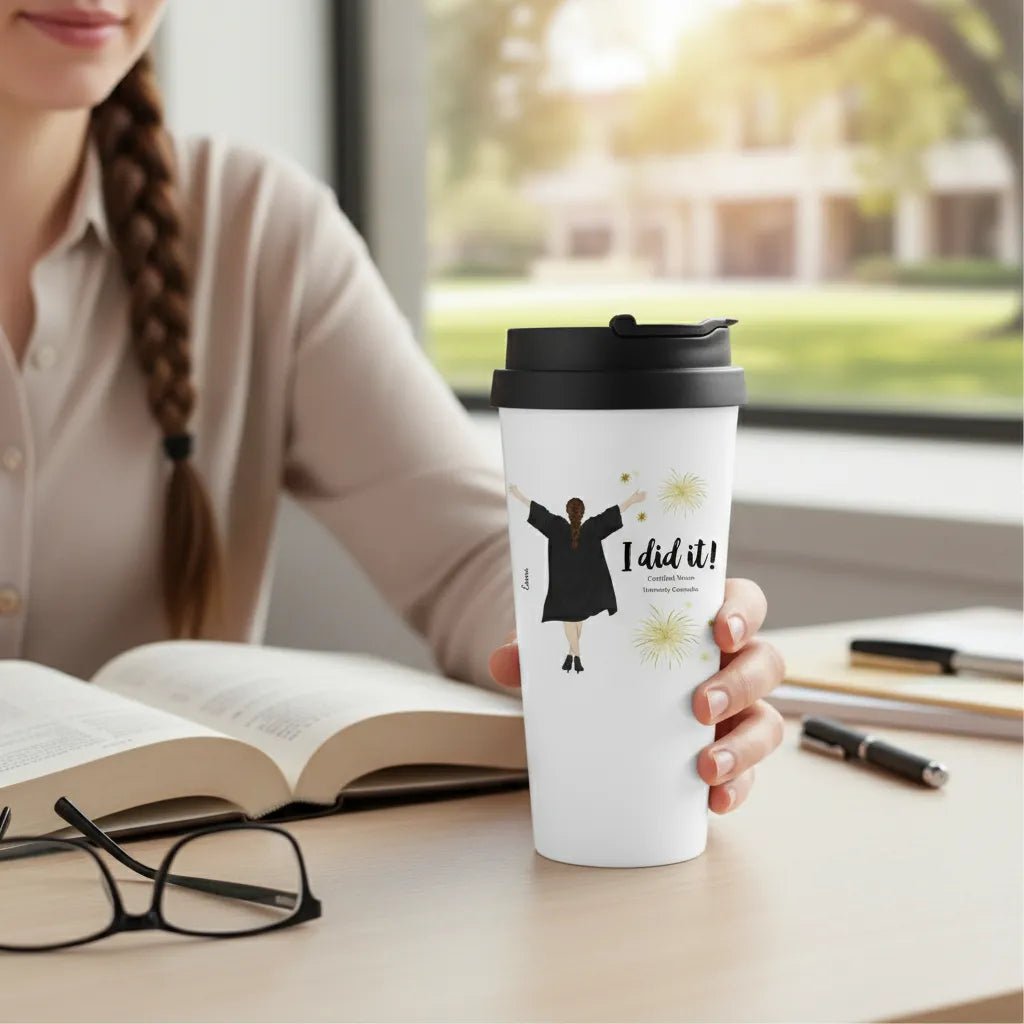customized Tumbler Graduation I did It
