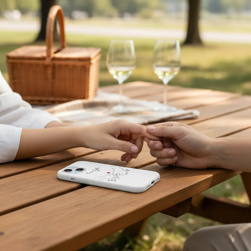 Personalized Phone Case Hands Couple
