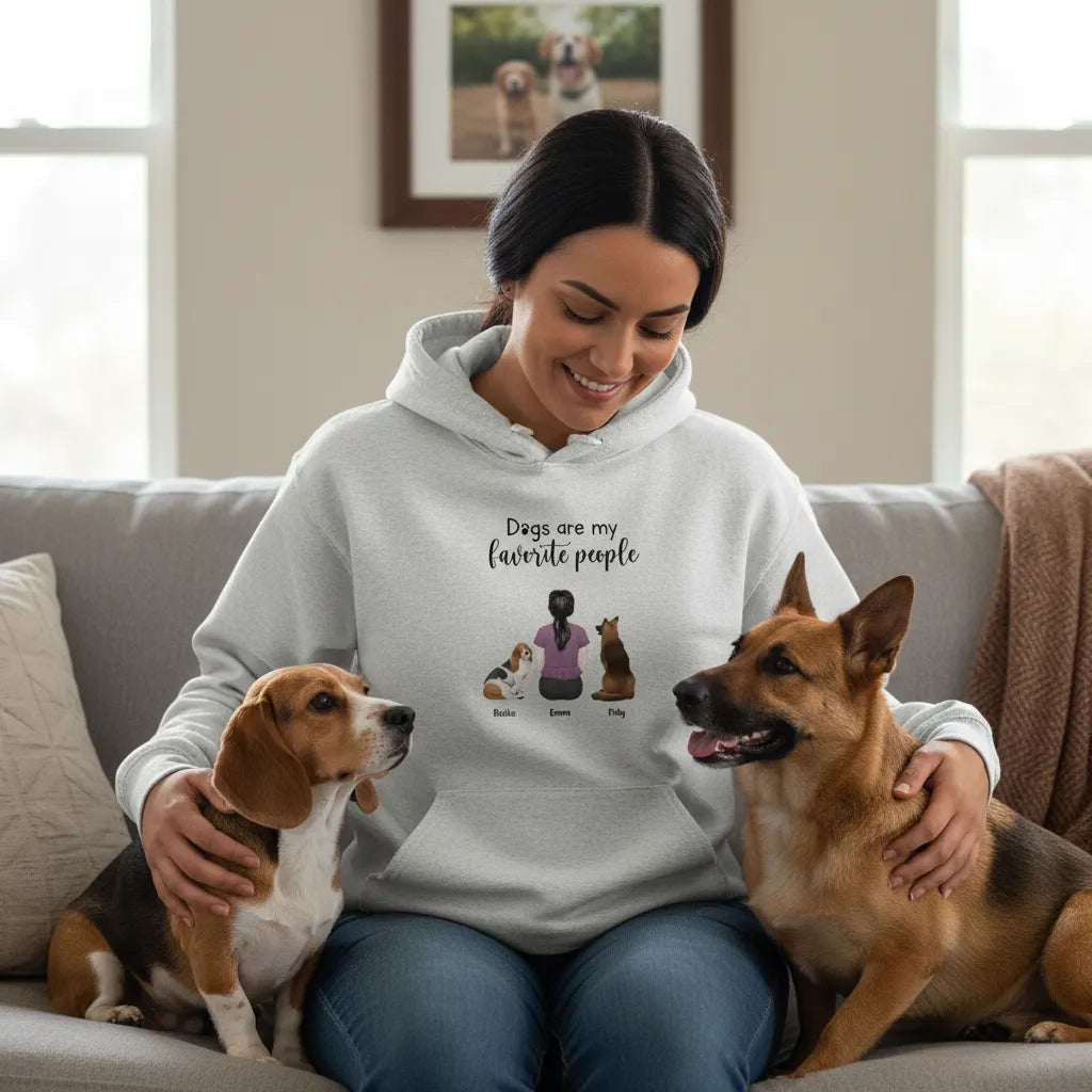 Personalized Hoodie Dogs Are My Favorite People
